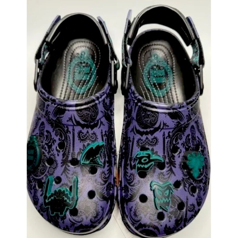 Disney Parks 2024 The Haunted Mansion‎ Wallpaper Clogs Crocs W 7 M 5 Adult